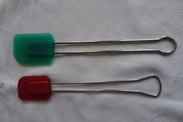 Set mit 2 Gummilöffel, Gummischaber klein und gross