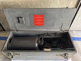 Benzinvergaser-Brenner in Holzkiste, komplett, revidiert