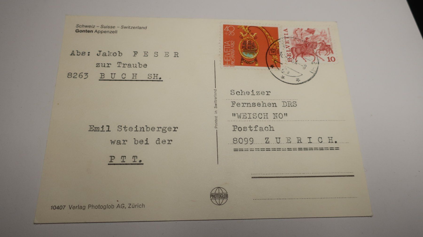 Cartoline postali: Gonten Multivues  1964 – Usato da Cormoret venduto da Pascalll2001 3