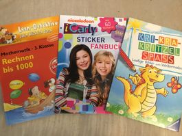 Kritzelspass, Lern-Detektiv, Sticker Fanbuch i Carly