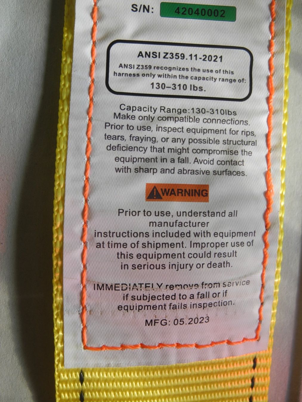 Attrezzatura di sicurezza: Absturzsicherungs Kit, Sicherheitsgurt, Fallschutz-Kit – Nuovo e nell'imballaggio originale da Kottwil venduto da Crazyrolf 3