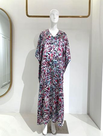 Kaftan dress 100% Premium China Silk💜🩶