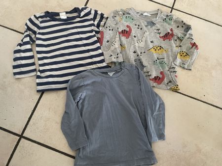 3 H&M Kinder Langarmshirts H&M Gr. 86 guter Zustand