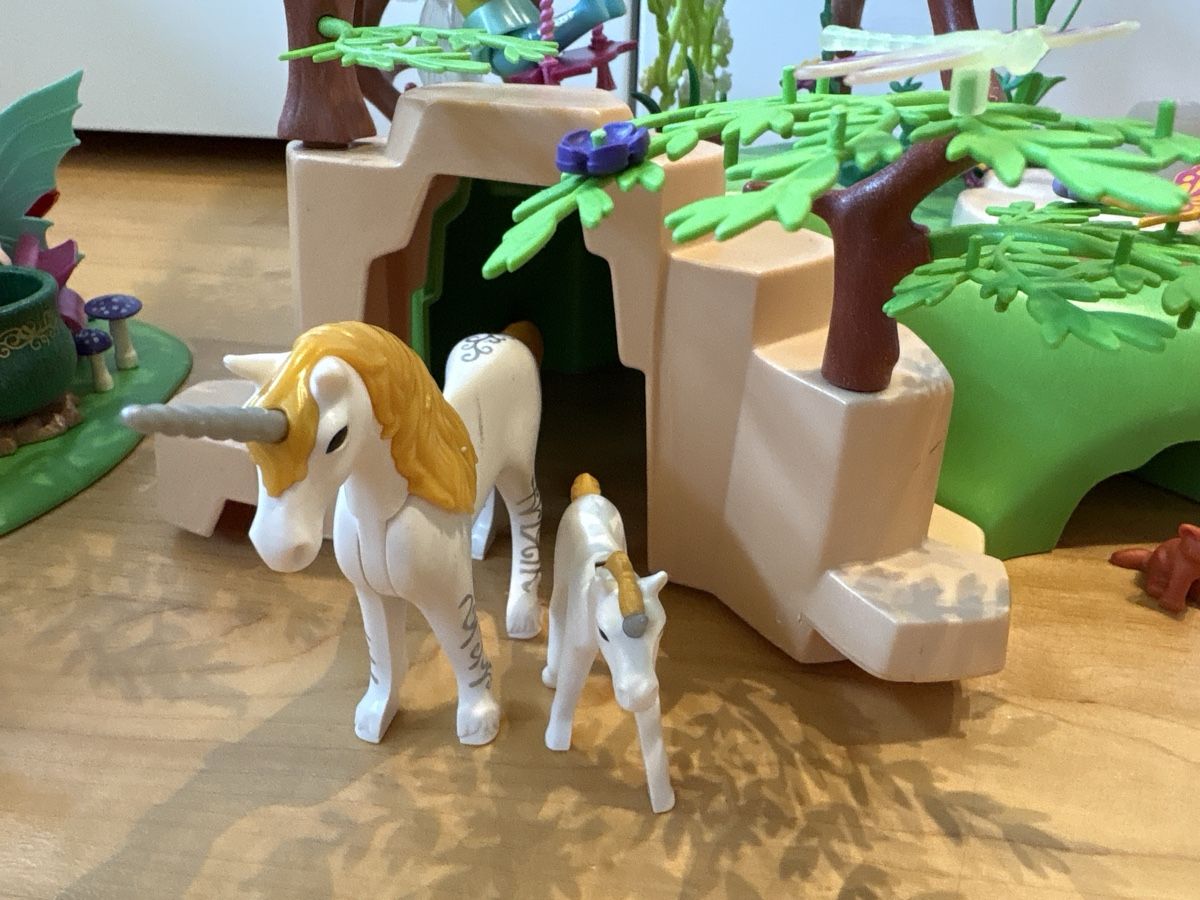 Playmobil Giocattoli: Playmobil 9132 Feeenwald mit Einhorn – Usato da Nottwil venduto da wasserlufterde 1
