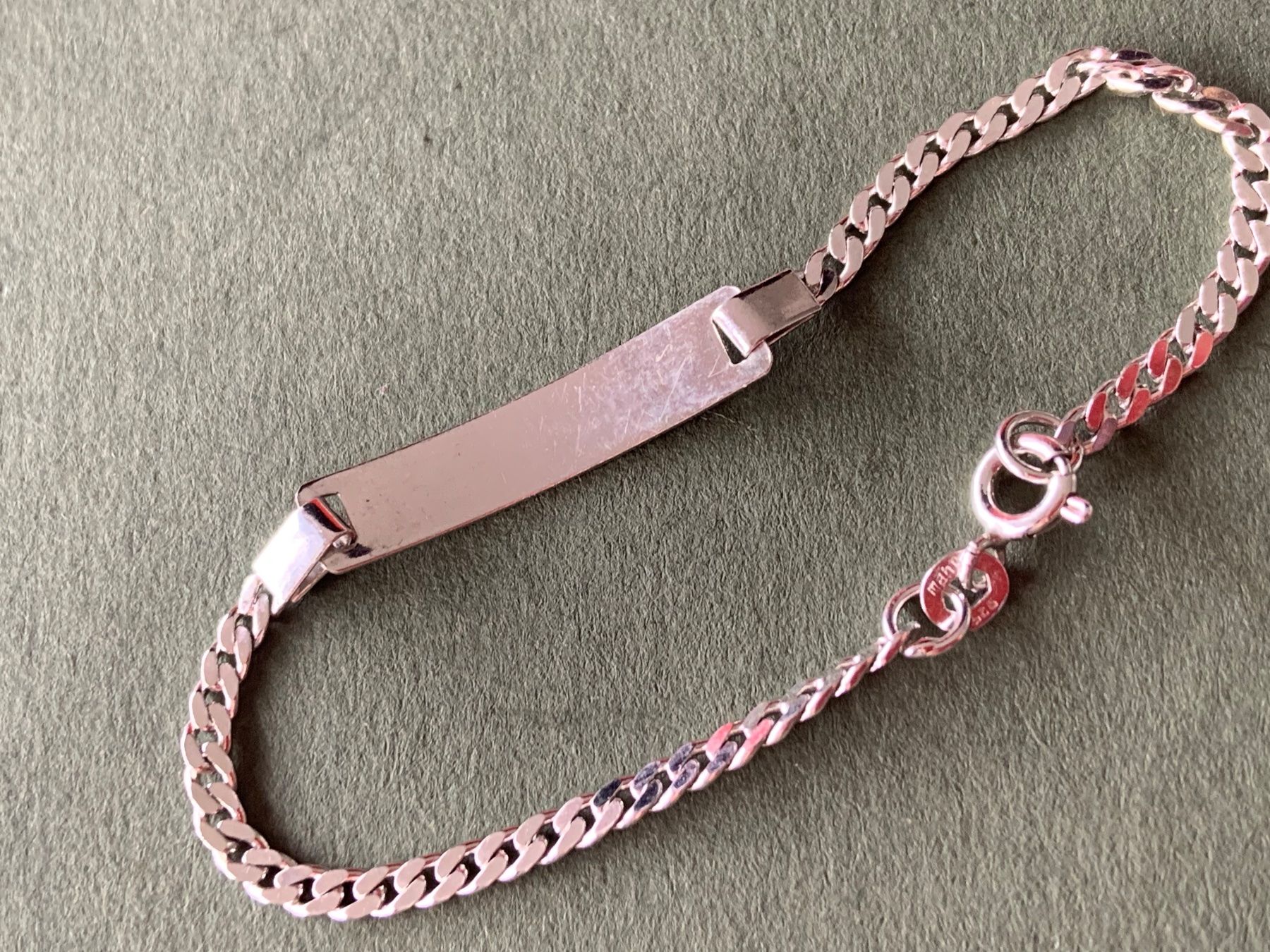 Armbänder & -reifen: Kinder-Namenskette (16 cm) silber – Gebraucht aus Laufen von Bellebellezza 1