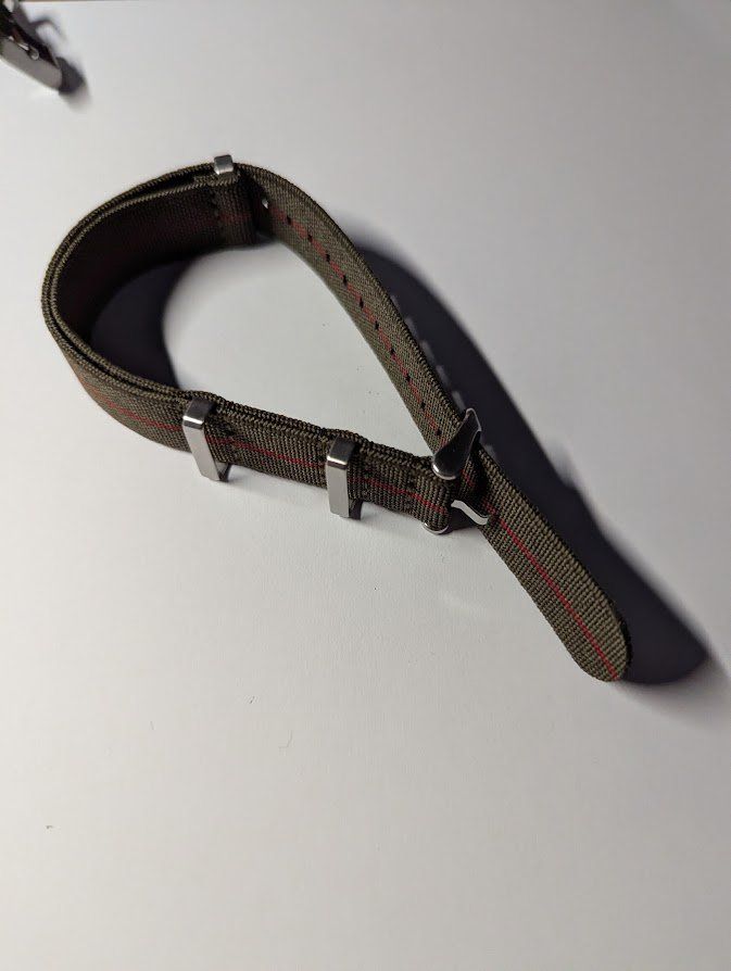 Bracciali & Braccialetti: Nylon Elastik Uhrenarmband 22m – Nuovo (secondo la descrizione) da Winterthur venduto da UncleMikha-el 2
