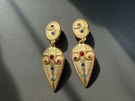 Vintage Ohrringe Clips Luxus Modeschmuck  