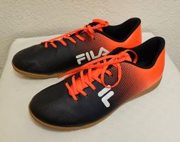 Fila Hallenschuhe Gr. 42 Indoor Fussball Schwarz Orange