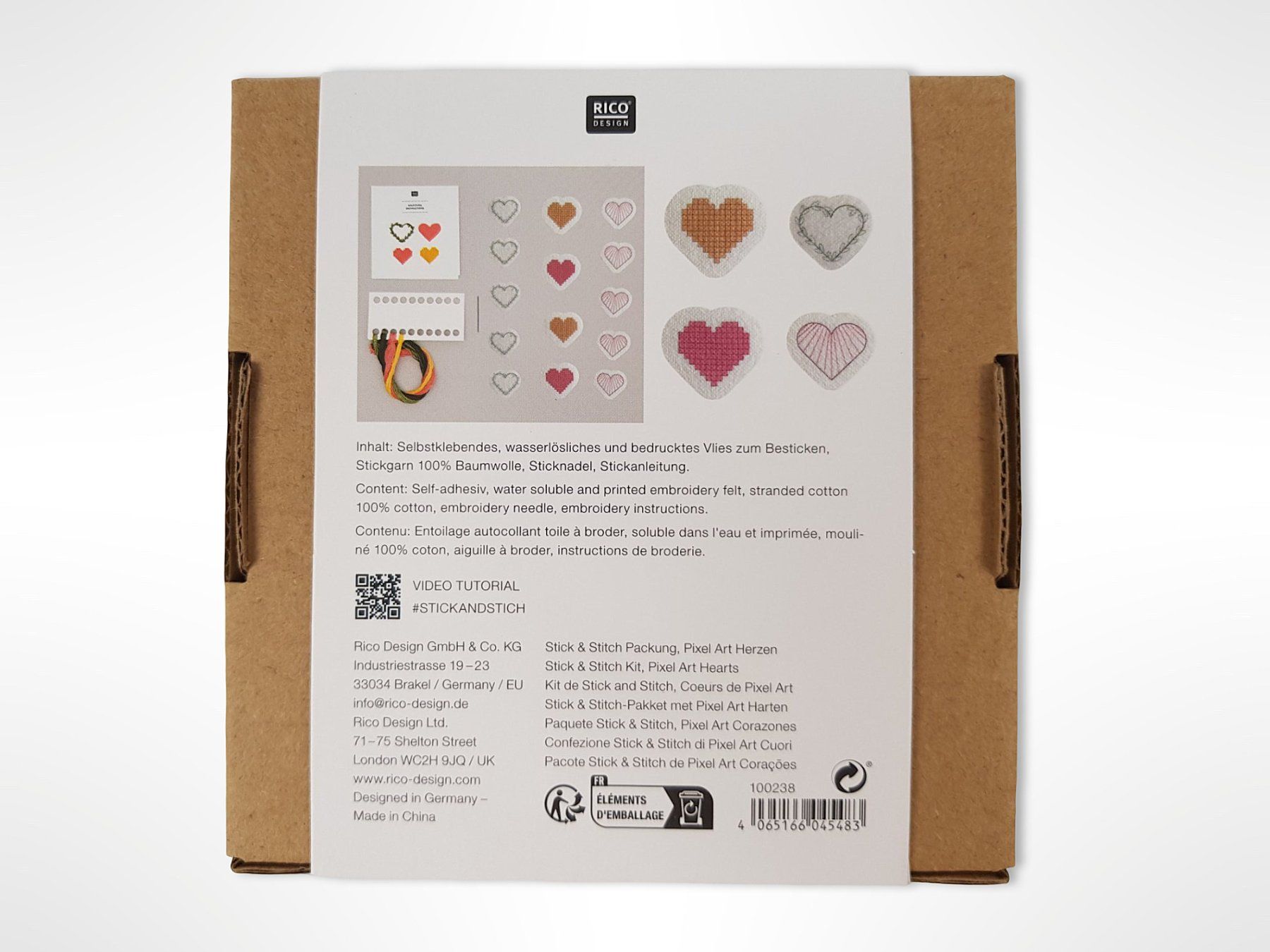 Kit bricolage: RICO DESIGN Stickpackung Herzen – Nuovo (secondo la descrizione) da Suhr venduto da Restwert_Suhr 2