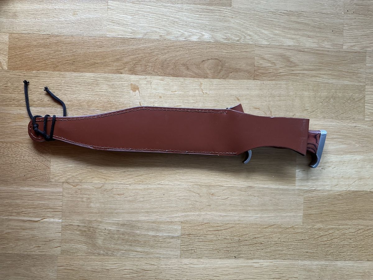 Messer: Grosses Rambo-Messer, unbenutzt, mit Lederscheide – Gebraucht aus Aesch BL von mc-x-92 1