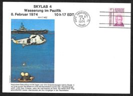 USA Sonderbrief Skylab 4 Wasserung 8.2.1974