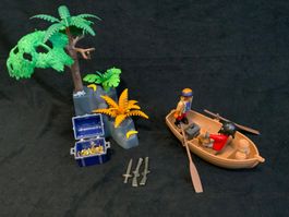 PLAYMOBIL® Piraten Schatztransport im Ruderboot