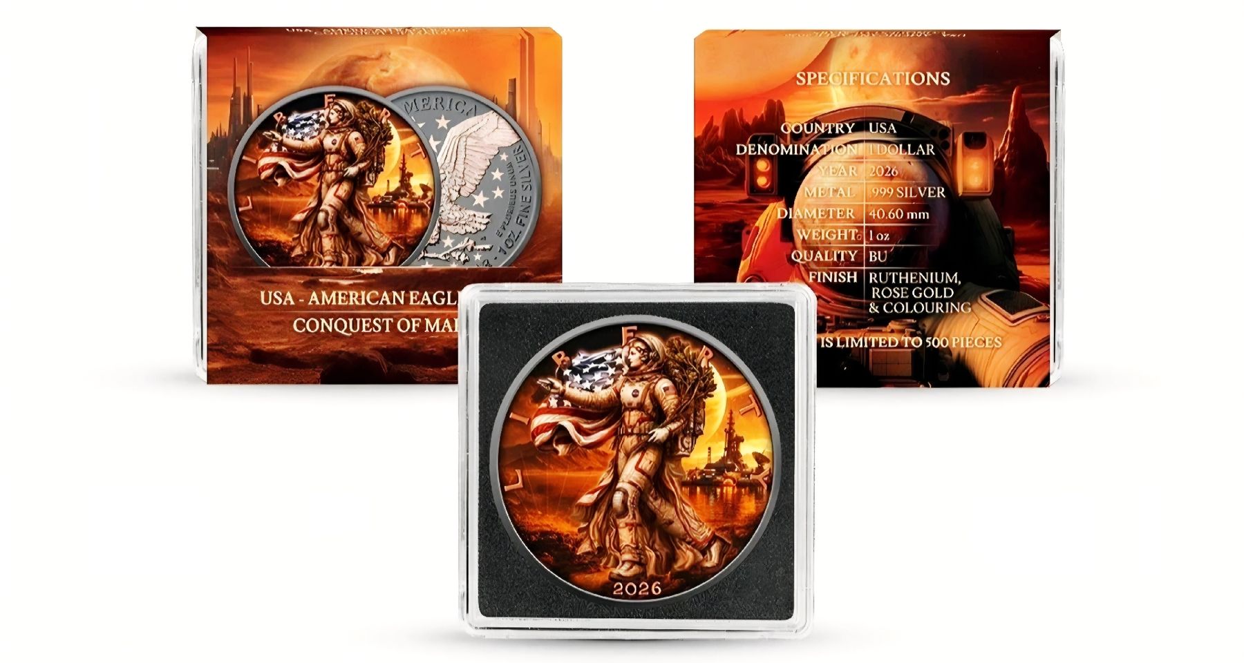 Tutti le monete: 1 OZ Silber American Eagle 2026 – Nuovo e nell'imballaggio originale da Weinfelden venduto da shopping-island 2