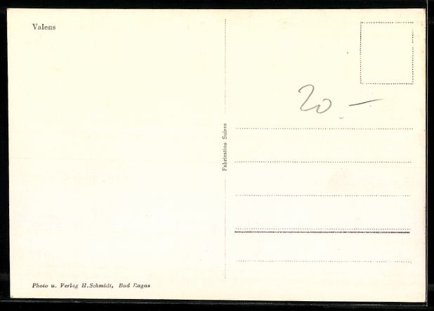 Cartes postales: Valens, Dorf mit Kirche und Bergkulisse – D'occasion à Berlin par bartko-reher 1