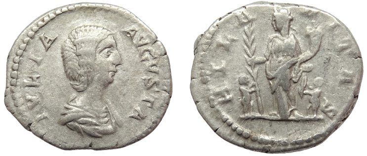 Alle Münzen: JULIA DOMNA silver denarius (207-211 AD) – Gebraucht aus La Sarraz von classicworldcoins