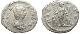 JULIA DOMNA silver denarius (207-211 AD)
