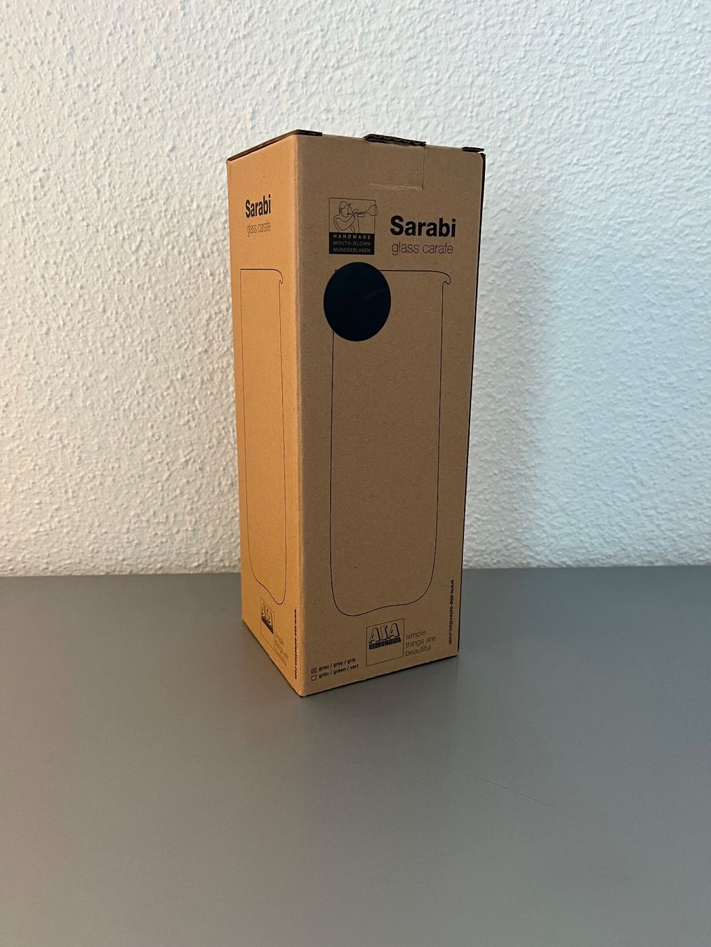 Caraffe: Sarabi Glaskaraffe grau neu & originalverpackt – Nuovo e nell'imballaggio originale da Unterägeri venduto da flu_zp5d 2