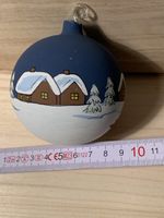 Handbemalte Weihnachtskugel Winterlandschaft 10cm 🎄🎅❄️☃️🎁