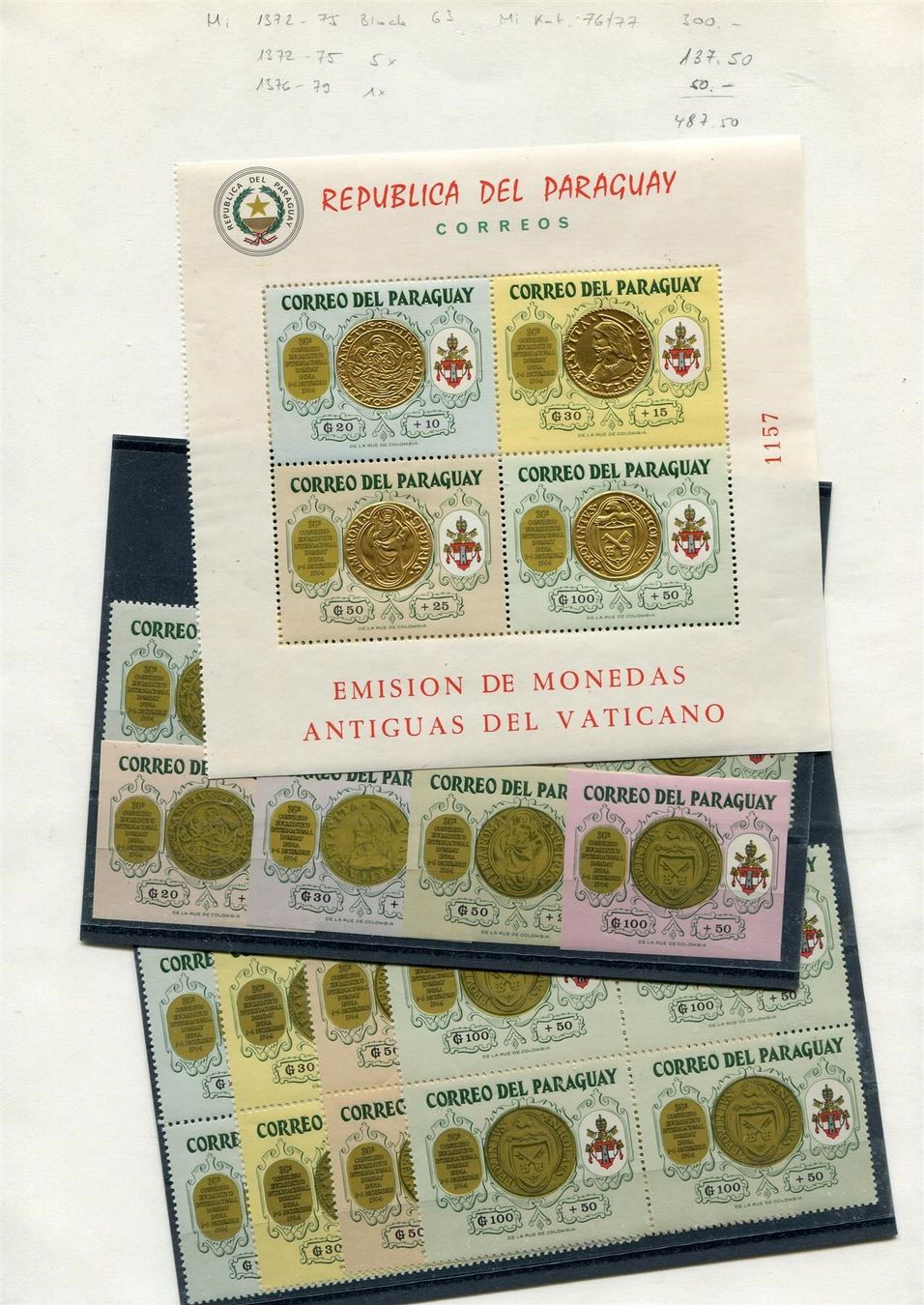 Tutti i francobolli: Paraguay Mi Nr. 1372-91 postfrisch – Usato da Winterthur venduto da Kyoung