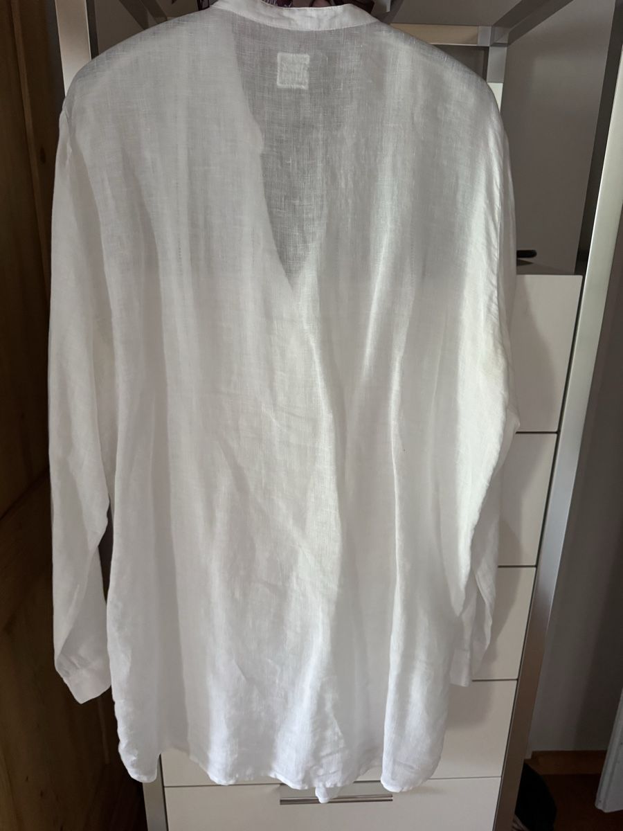 Massimo Dutti Camicette: Leinenhemd weiss, Grösse L , Neuwertig – Nuovo (secondo la descrizione) da Au ZH venduto da Pulaila2020 5