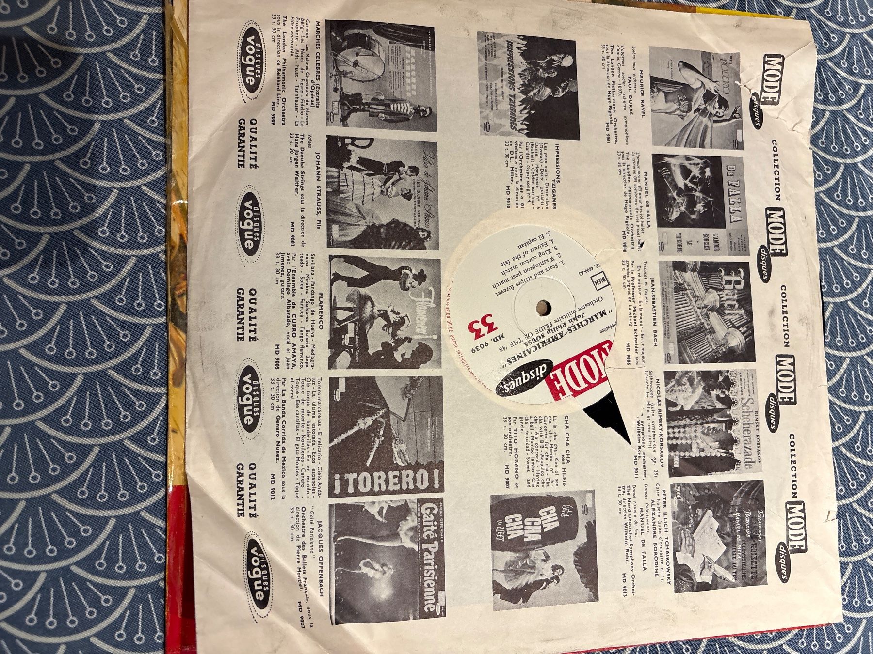 Dischi in vinile: Vinyle "Marches Americaines" John Philip Sousa Vogue – Usato da Ste-Croix venduto da choupy60 2
