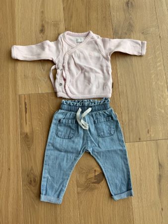 Noppies Set aus Shirt und Jeans, Grösse 50/56