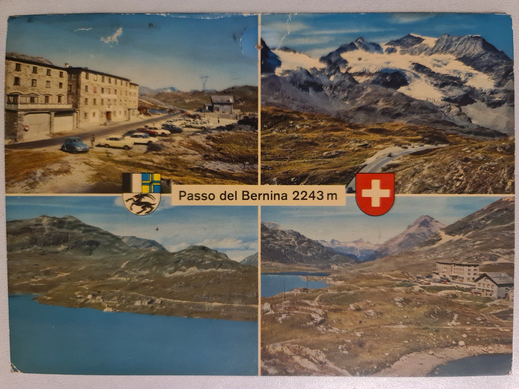 Cartoline postali: Alte Postkarte Bernina Pass 1978 frankiert – Usato da Dintikon venduto da Vexi