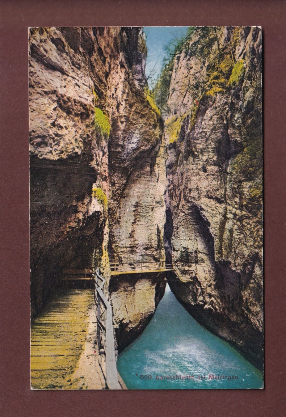 Cartoline postali: AARESCHLUCHT bei Meiringen - 1926 – Usato da Pully venduto da nicecards-shop
