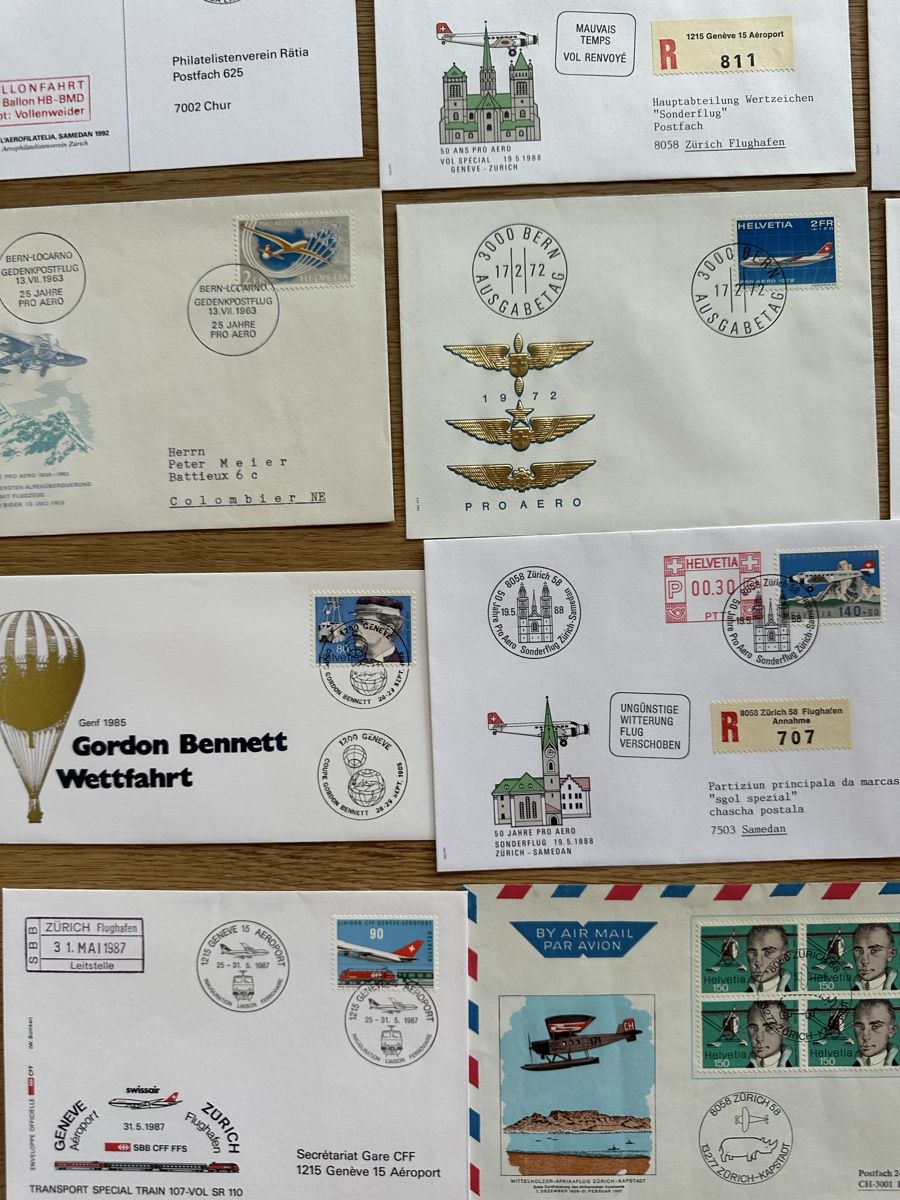 Tous les timbres: Schweiz - 24x Flugpost FDC – D'occasion à Schmitten / FR par Samsara169 5
