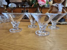 Vintage ARC France Dessertgläser Set 4 Stück Glas