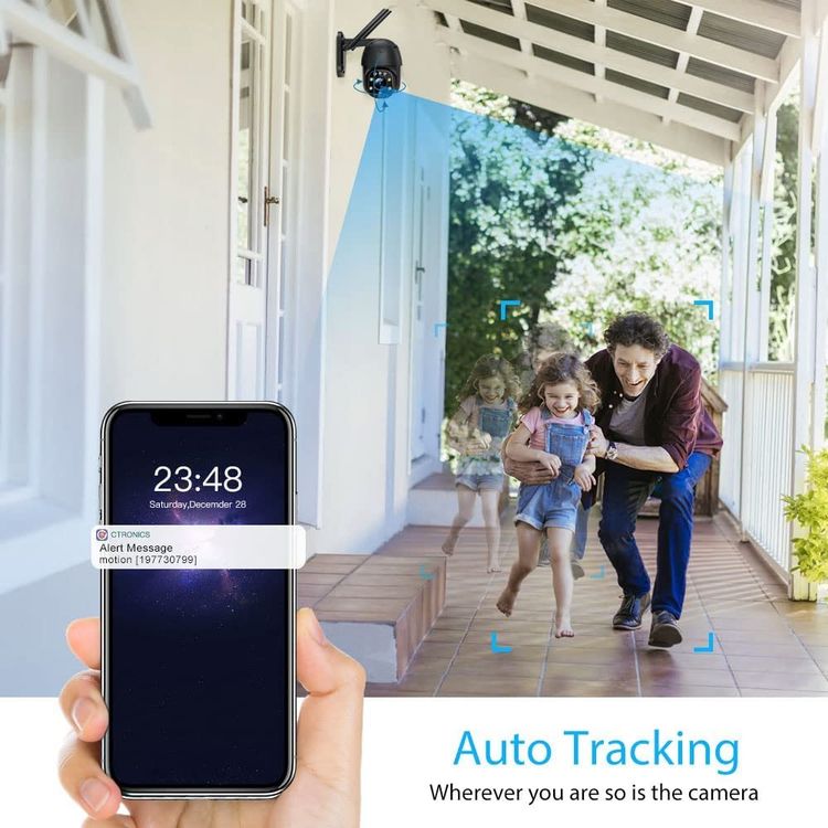 YI 1080P WLAN Überwachungskamera Außen WiFi IP Kamera Outdoor Nachtsicht 2 Stück