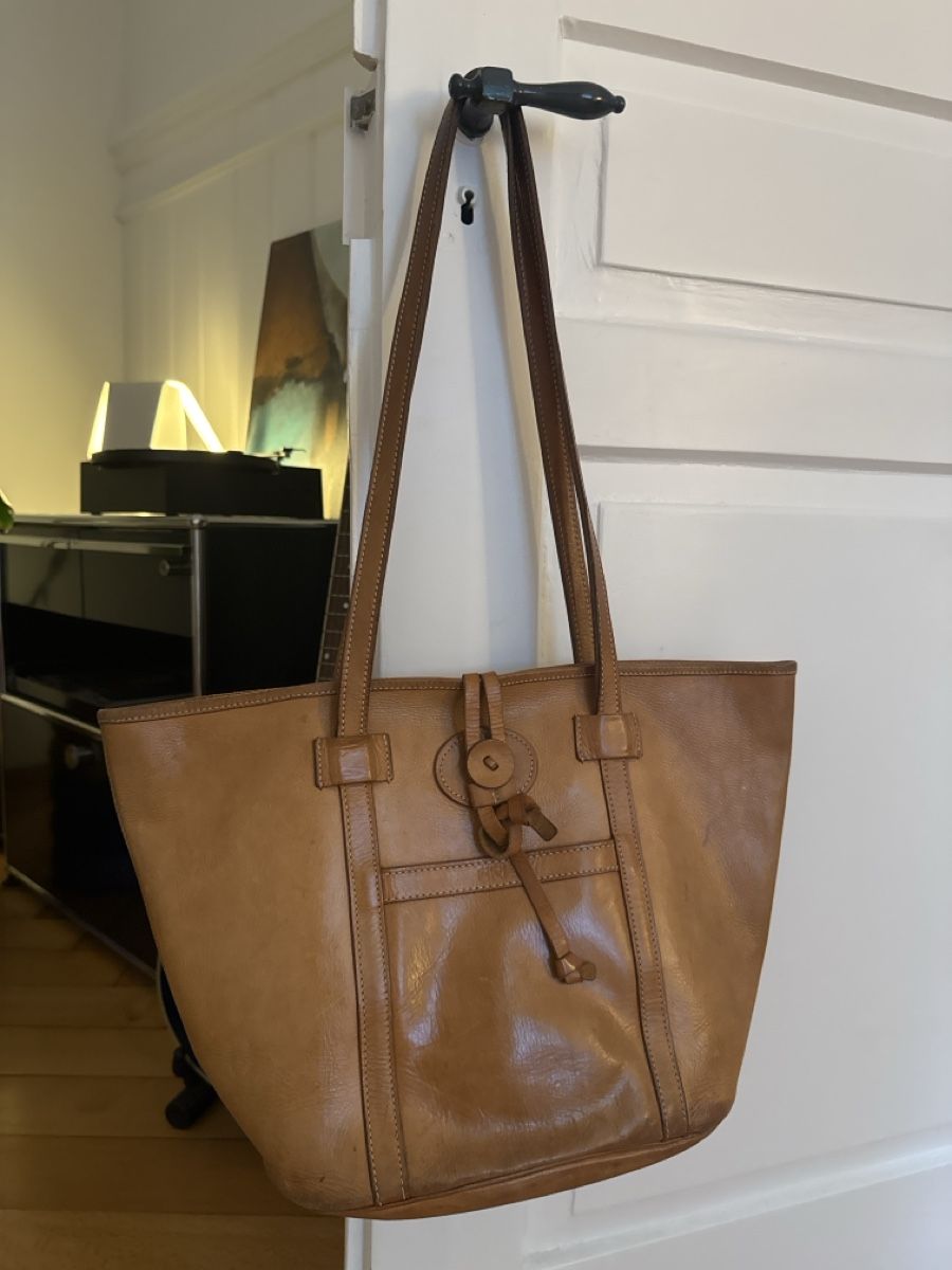 Bree Borse da donna: Bree Vintage Ledertasche Shopper braun – Usato da St. Gallen venduto da RosaRossi1