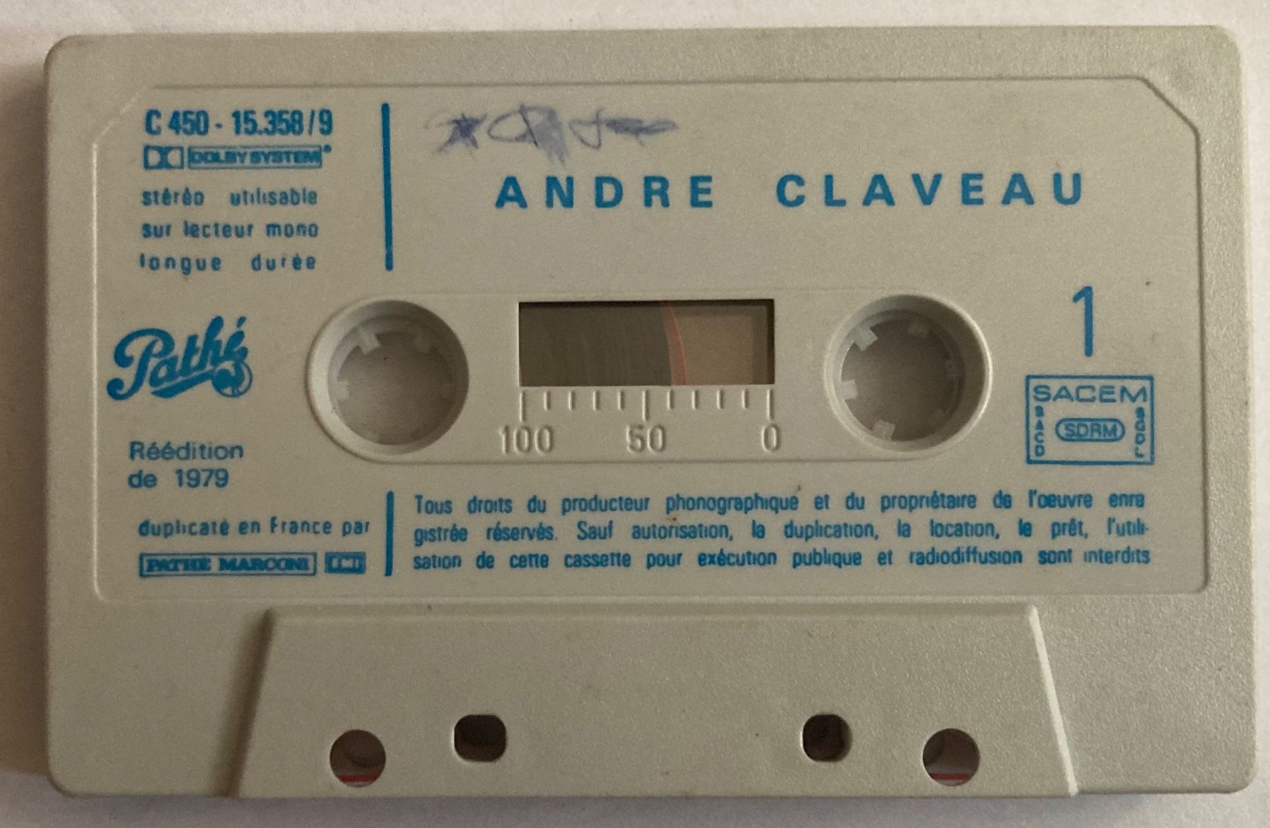 Kompaktkassetten: ANDRÉ CLAVEAU - ANDRÉ CLAVEAU – Gebraucht aus Poliez-Pittet von Newtown-Records 2