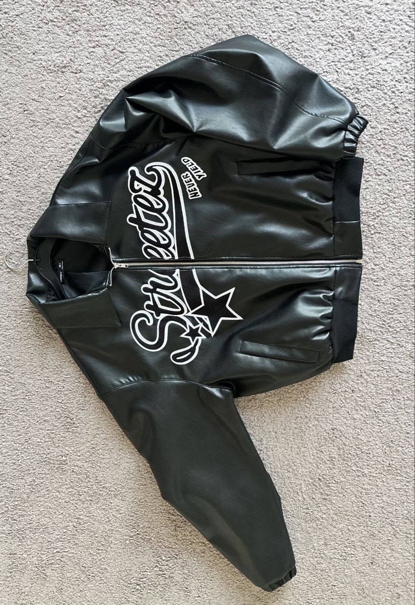 Giacche: Veste en cuir noir, comme neuf! – Nuovo (secondo la descrizione) da Vevey venduto da bad_6p7c