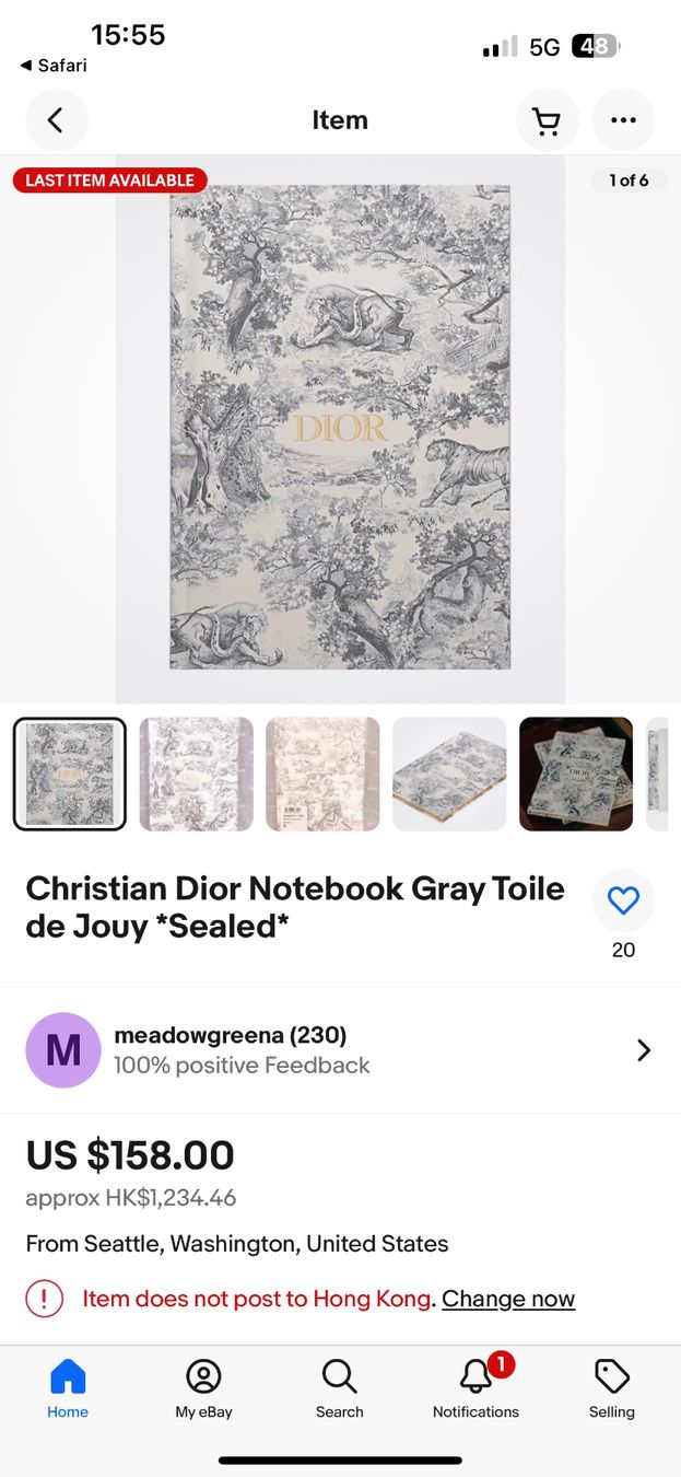 Dior Borse: 100% DIOR Limited Complimentary Notebook White and Blue – Nuovo (secondo la descrizione) da St. Gallen venduto da Atelier.W.Maison 6