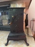 Antiker Zinnfiguren-Dreher mit Messingwerk und Griff