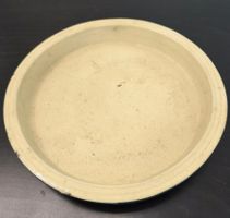 Rustikale Keramik-Untersetzerplatte, Durchmesser 22cm