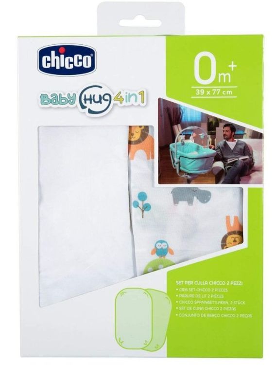 Chicco Bettwäsche Set Bambusfaser - 2-teilig Für Next2Me Twins Wiegen