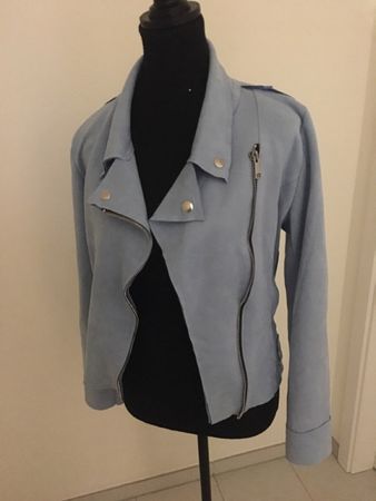 Himmelblauer Perfecto Stil Blazer Größe L