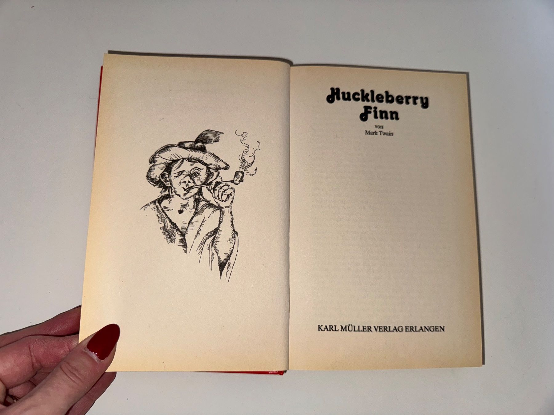Libri: BUCH: Mark Twain, Huckleberry Fynn – Usato da Grosswangen venduto da Kleine.Knoepfe 1