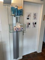 Wandregall Metall und Glas verstellbar 