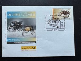 Deutschland 125 J. Automobilv Daimler  2011 Brief  (C83)