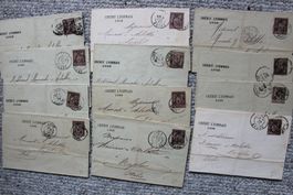 Courriers Crédit Lyonnais - Naples avant 1900