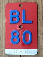 BL 80 - VELONUMMER - FAHRRADSCHILD - PLAQUE DE VELO - BL 80