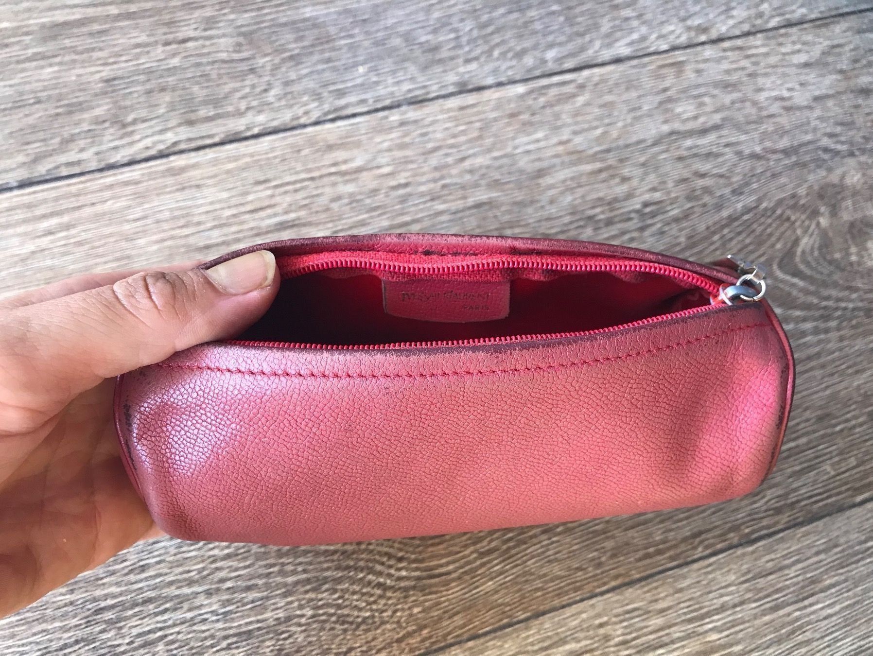 Saint Laurent Custodie per cosmetici: YSL vintage trousse en cuir – Usato da Grimisuat venduto da eliseba88 4