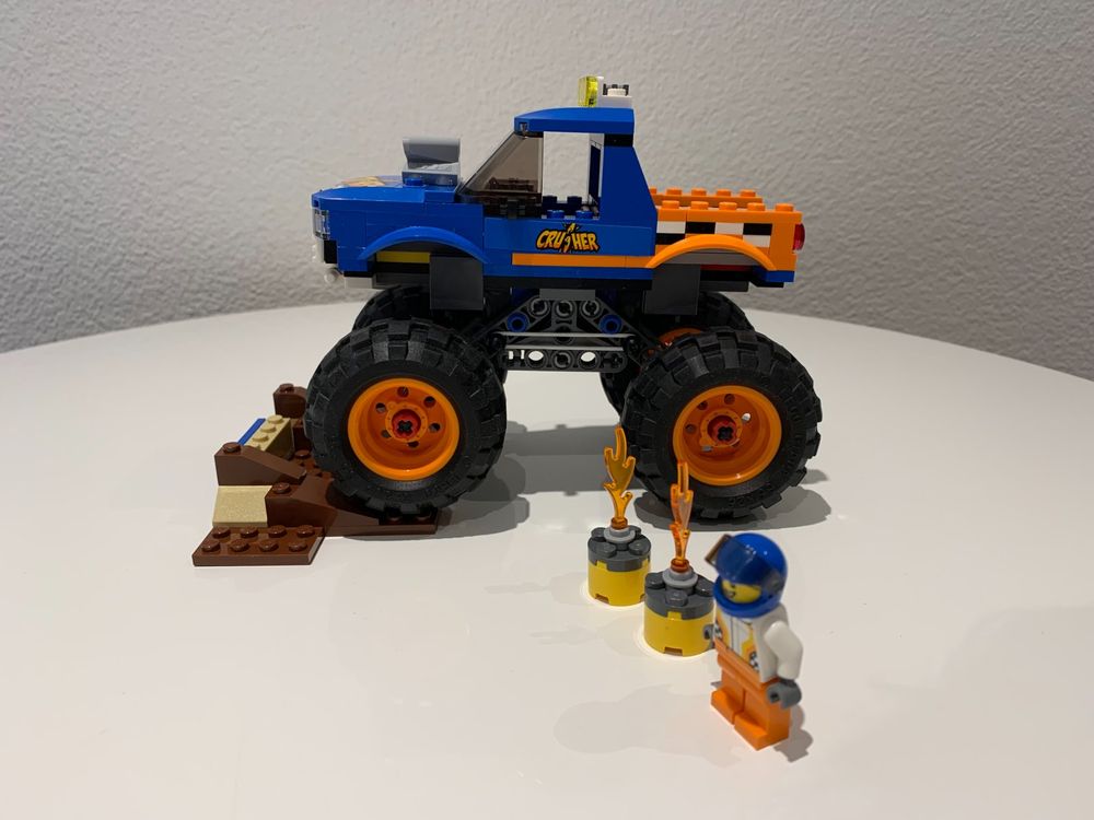 Hot Wheels Rapina Sul Monster Truck Lego City 60180 Monster-Truck