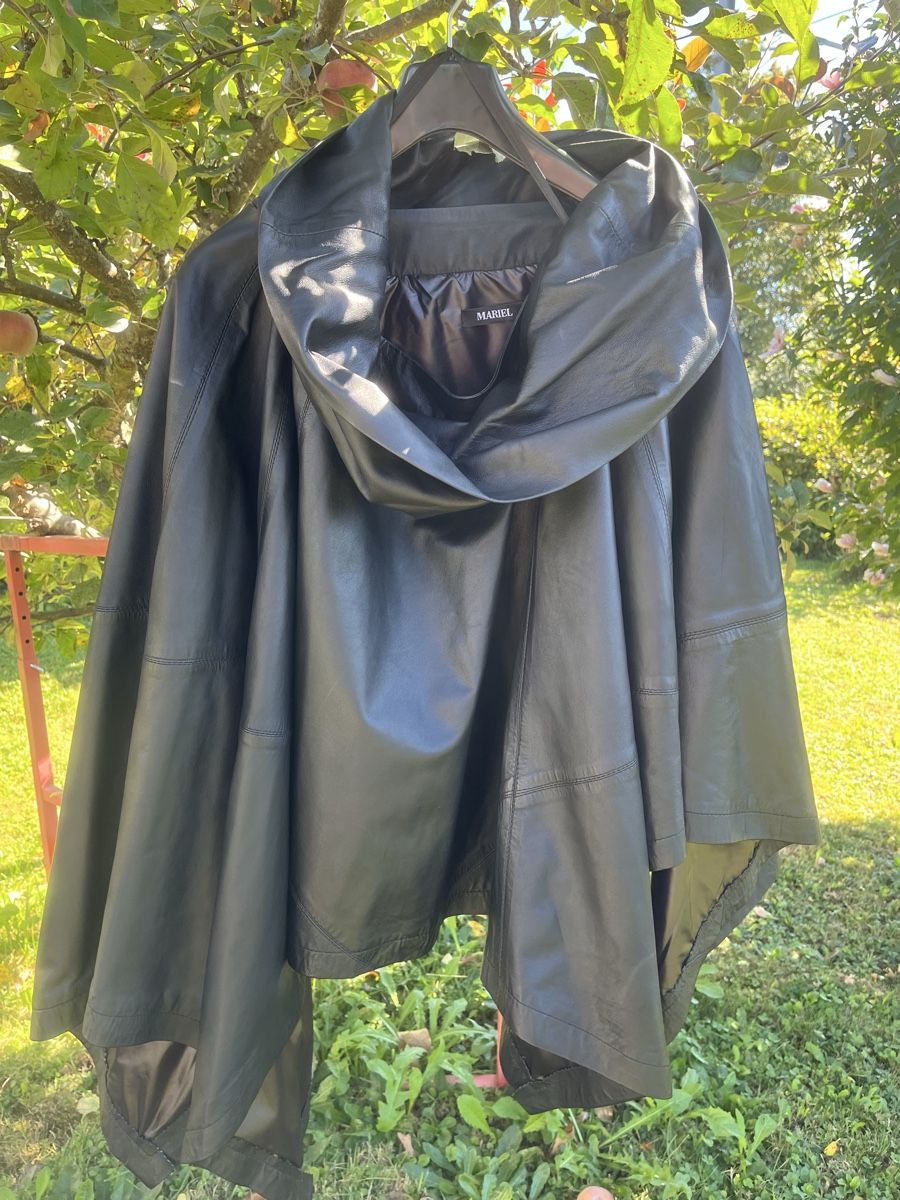 Altro in Moda donna: MARIEL Lederponcho Ledercape schwarz  – Nuovo (secondo la descrizione) da Heerbrugg venduto da sputnik09 2