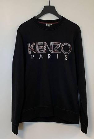 Kenzo Paris Schwarzer Herbst-Sweater, Grösse S, Neuwertig! 