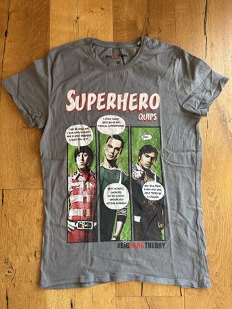 T-Shirt The Big Bang Theory Superhero Quips Grösse M