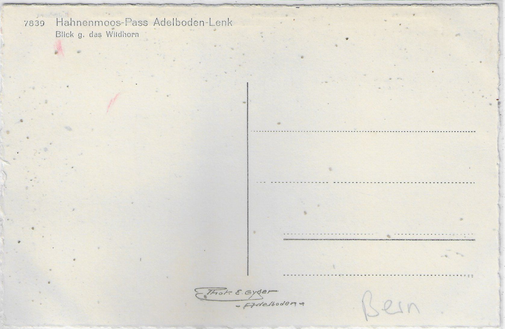 Cartoline postali: Hahnenmoos-Pass Adelboden-Lenk im Winter – Usato da Ettingen venduto da Kartenplanet 1